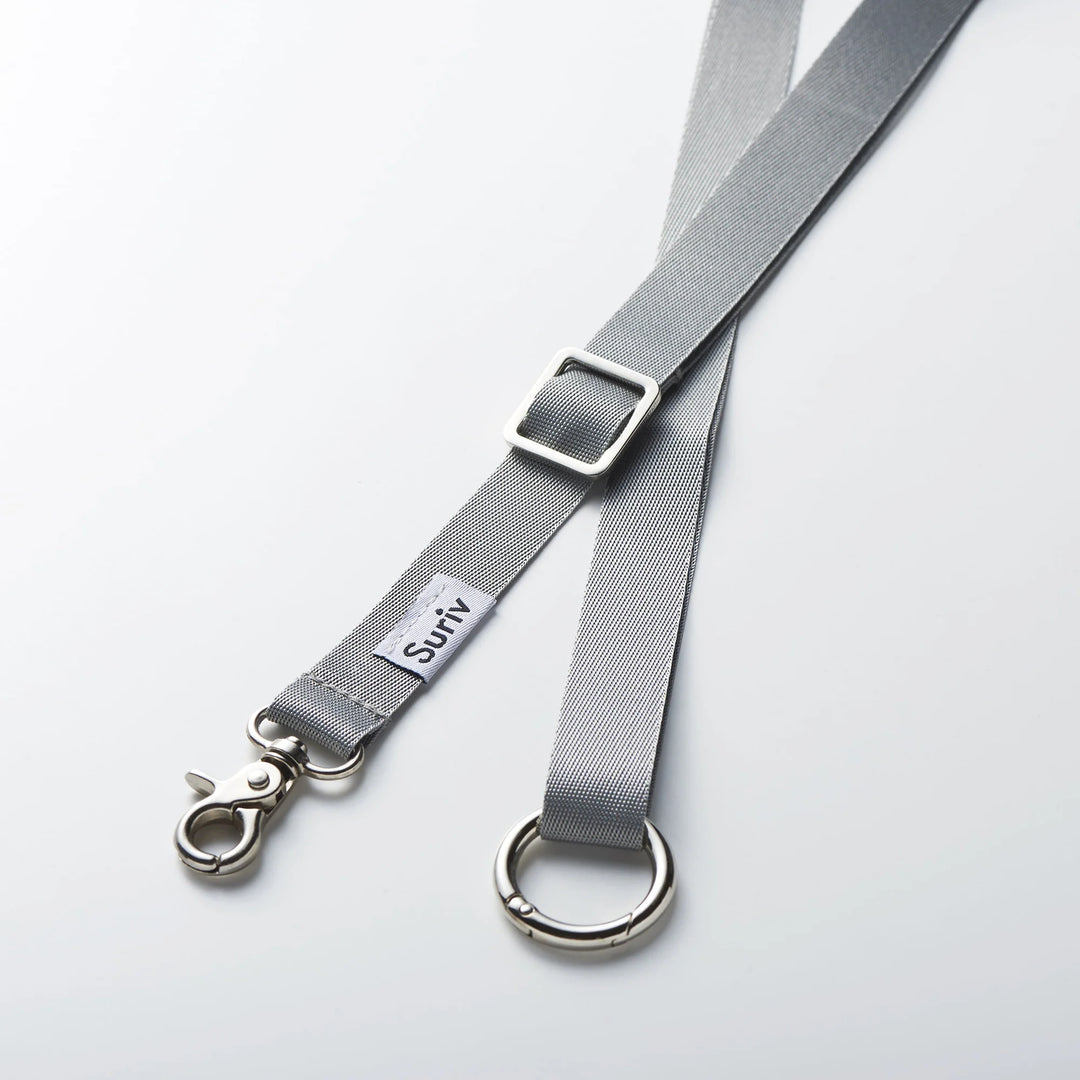 Suriv ＜クリーム＞ まるごと洗えるマスクケース（消毒ボトル＆ホルダー付）